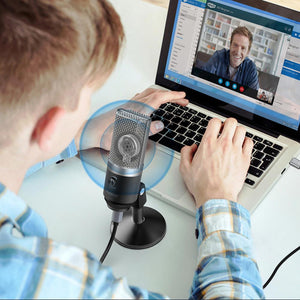 FIFINE USB Microphone For Laptop/Computers/Recording/Streaming/Voice Overs/Podcasting