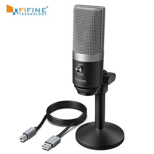 Open image in slideshow, FIFINE USB Microphone For Laptop/Computers/Recording/Streaming/Voice Overs/Podcasting
