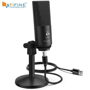 FIFINE USB Microphone For Laptop/Computers/Recording/Streaming/Voice Overs/Podcasting