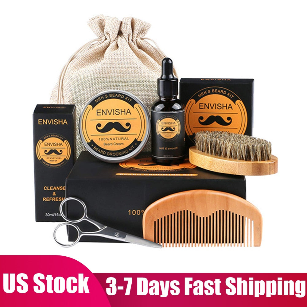 1 Set Men's Hair Styling/Grooming Kit - Beard/Moustache - grandeholistic