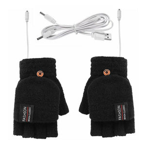 Open image in slideshow, USB Charging/ Heating Finger/Hand Warmer Gloves - grandeholistic
